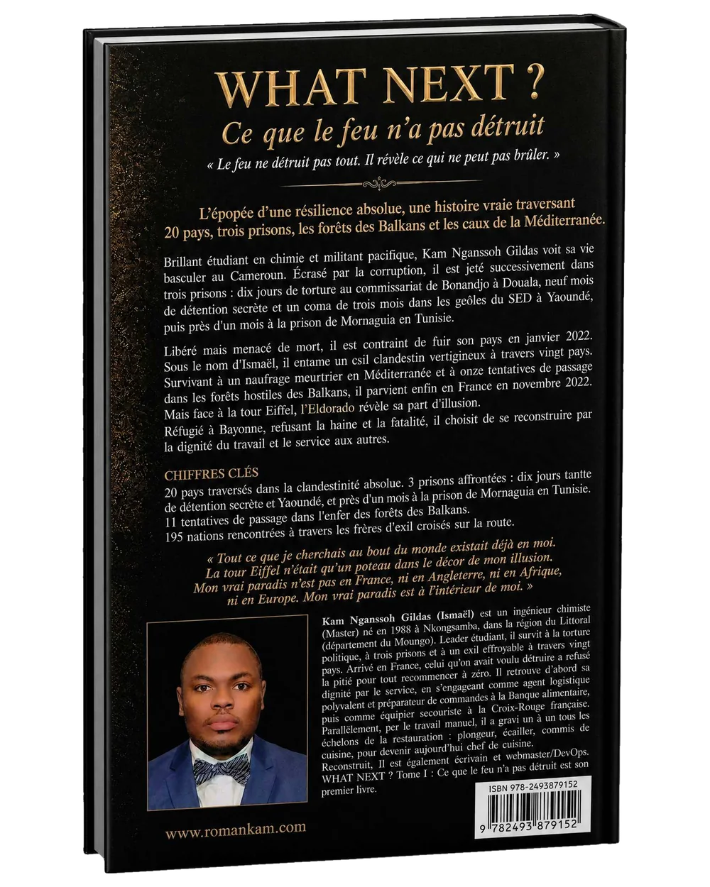 WHAT NEXT ? — quatrième de couverture officielle